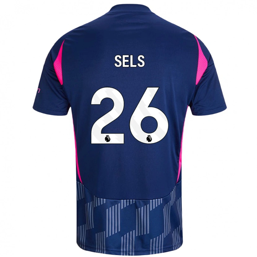 Danxen Mujer Camiseta Matz Sels #26 Azul Real Rosa 2ª Equipación 2024/25 La Camisa