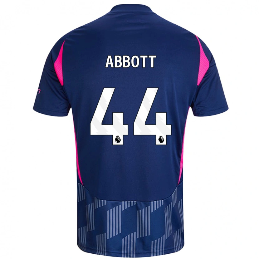 Danxen Mujer Camiseta Zach Abbott #44 Azul Real Rosa 2ª Equipación 2024/25 La Camisa