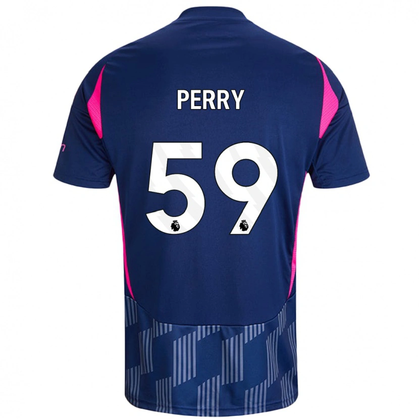 Danxen Mujer Camiseta Ben Perry #59 Azul Real Rosa 2ª Equipación 2024/25 La Camisa