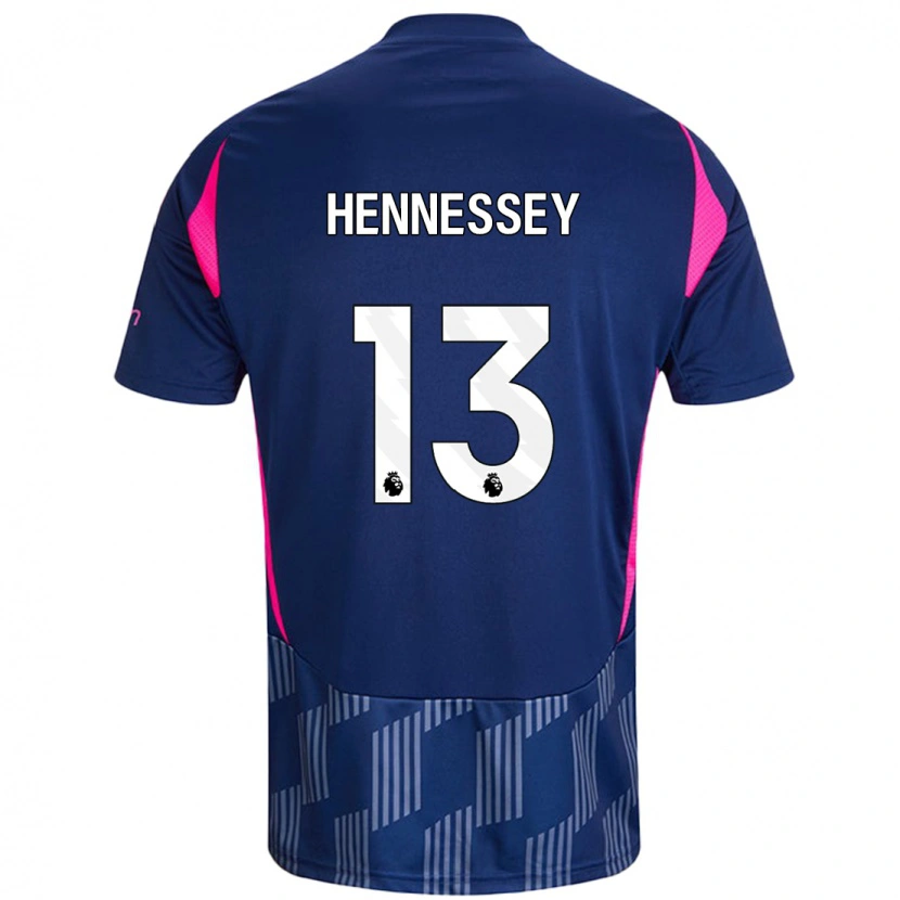 Danxen Mujer Camiseta Wayne Hennessey #13 Azul Real Rosa 2ª Equipación 2024/25 La Camisa