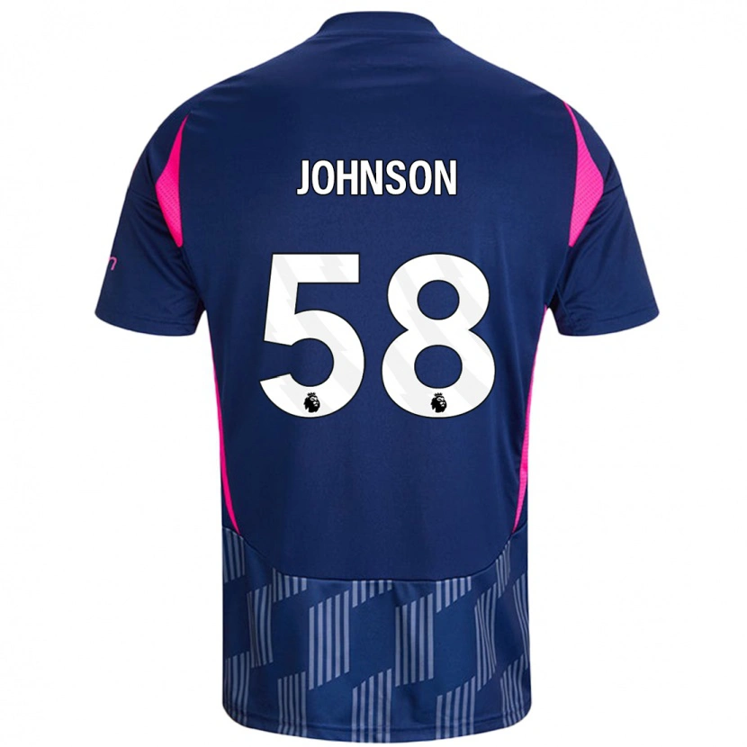 Danxen Mujer Camiseta Pharrell Johnson #58 Azul Real Rosa 2ª Equipación 2024/25 La Camisa