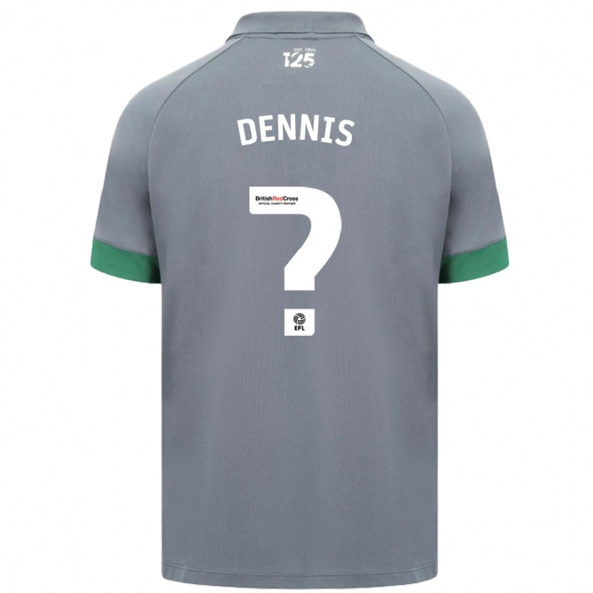 Danxen Mujer Camiseta Jake Dennis #0 Gris Oscuro 2ª Equipación 2024/25 La Camisa