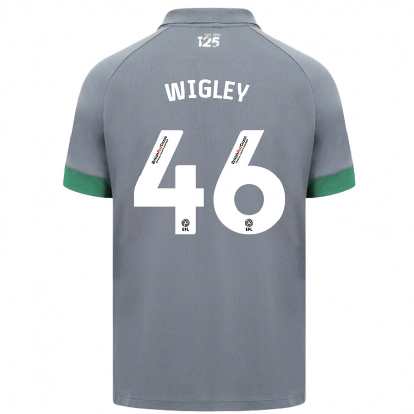 Danxen Mujer Camiseta Morgan Wigley #46 Gris Oscuro 2ª Equipación 2024/25 La Camisa