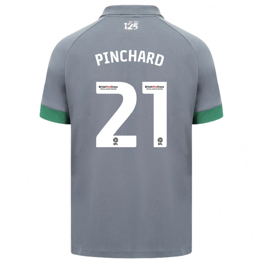 Danxen Mujer Camiseta Cerys Pinchard #21 Gris Oscuro 2ª Equipación 2024/25 La Camisa