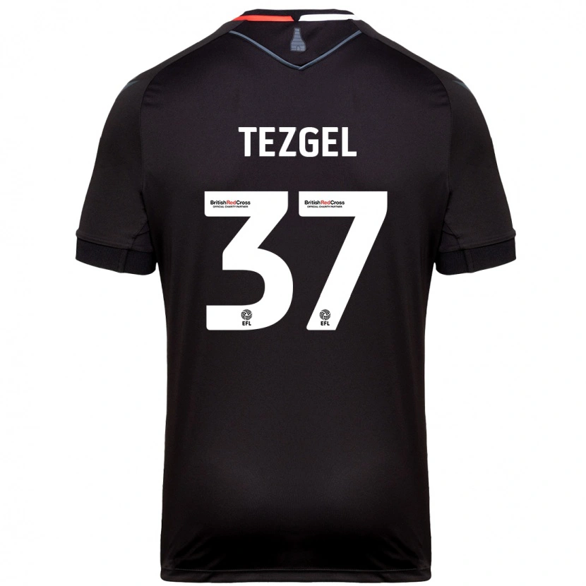 Danxen Mujer Camiseta Emre Tezgel #37 Negro 2ª Equipación 2024/25 La Camisa