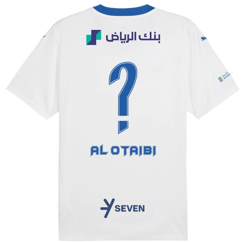 Danxen Mujer Camiseta Majd Al-Otaibi #0 Blanco Azul 2ª Equipación 2024/25 La Camisa