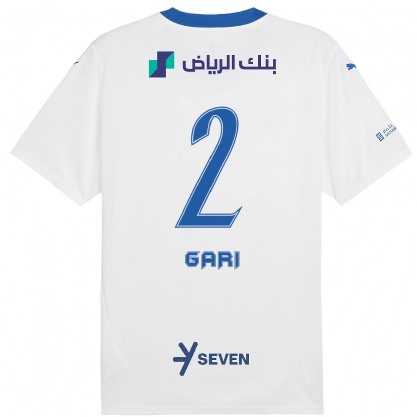 Danxen Mujer Camiseta Fatimah Gari #2 Blanco Azul 2ª Equipación 2024/25 La Camisa