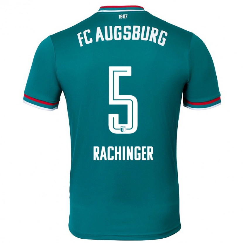 Danxen Mujer Camiseta Lorenz Rachinger #5 Verde Oscuro 2ª Equipación 2024/25 La Camisa