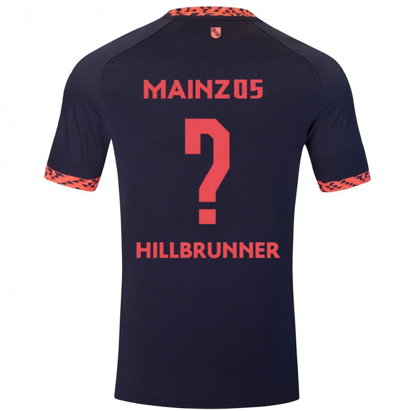 Danxen Mujer Camiseta Fynn Hillbrunner #0 Azul Coral Rojo 2ª Equipación 2024/25 La Camisa