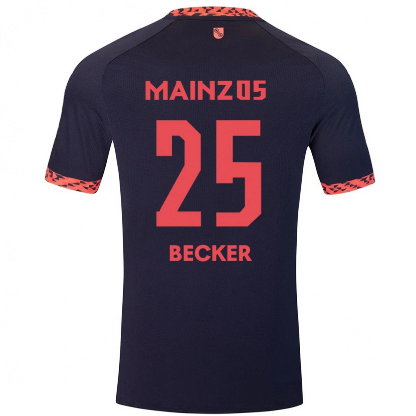 Danxen Mujer Camiseta Kathrin Becker #25 Azul Coral Rojo 2ª Equipación 2024/25 La Camisa