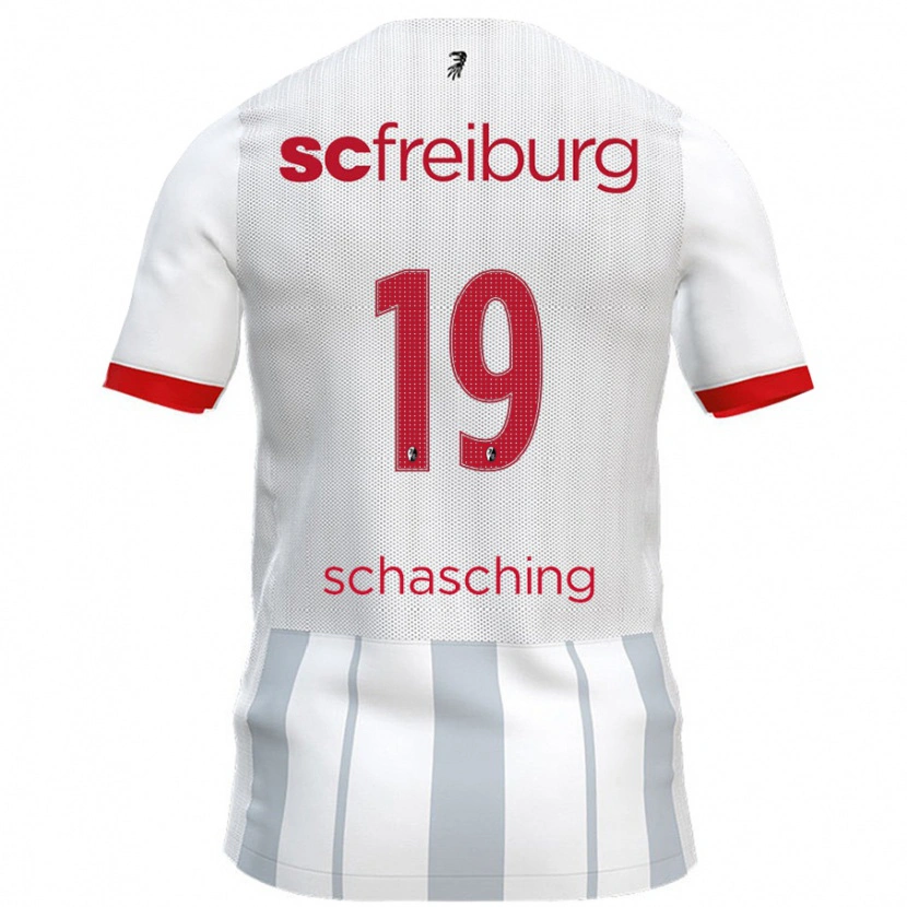 Danxen Mujer Camiseta Annabel Schasching #19 Blanco Gris 2ª Equipación 2024/25 La Camisa