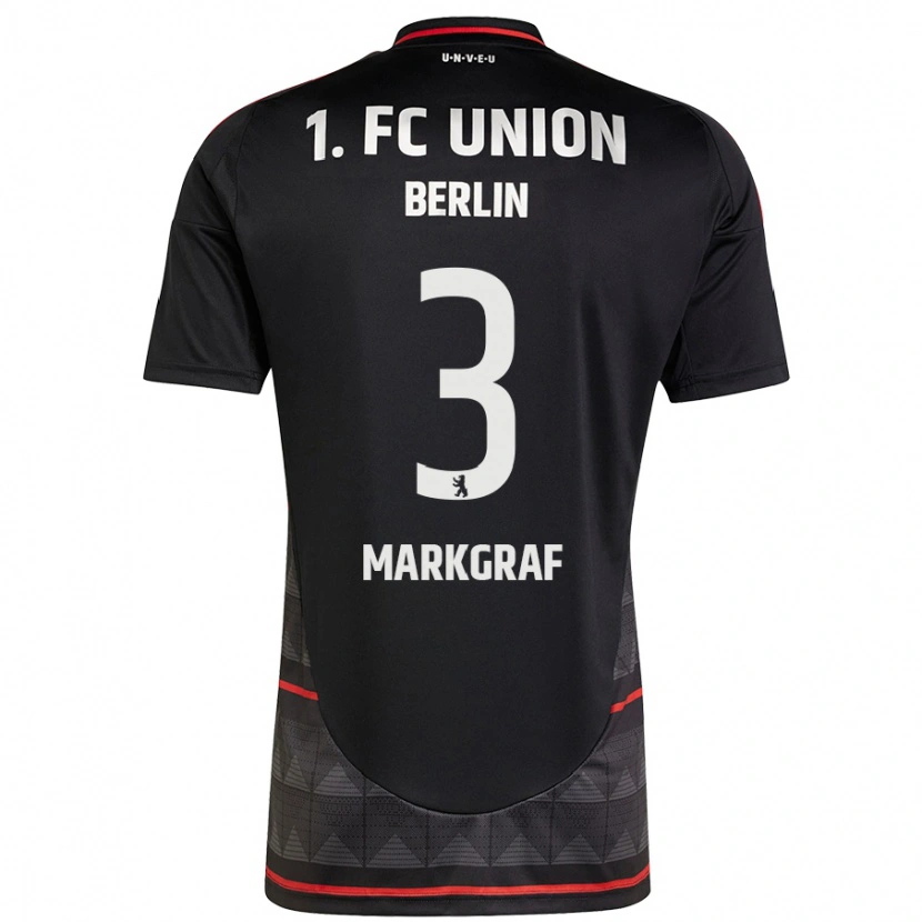 Danxen Mujer Camiseta Andrik Markgraf #3 Negro 2ª Equipación 2024/25 La Camisa