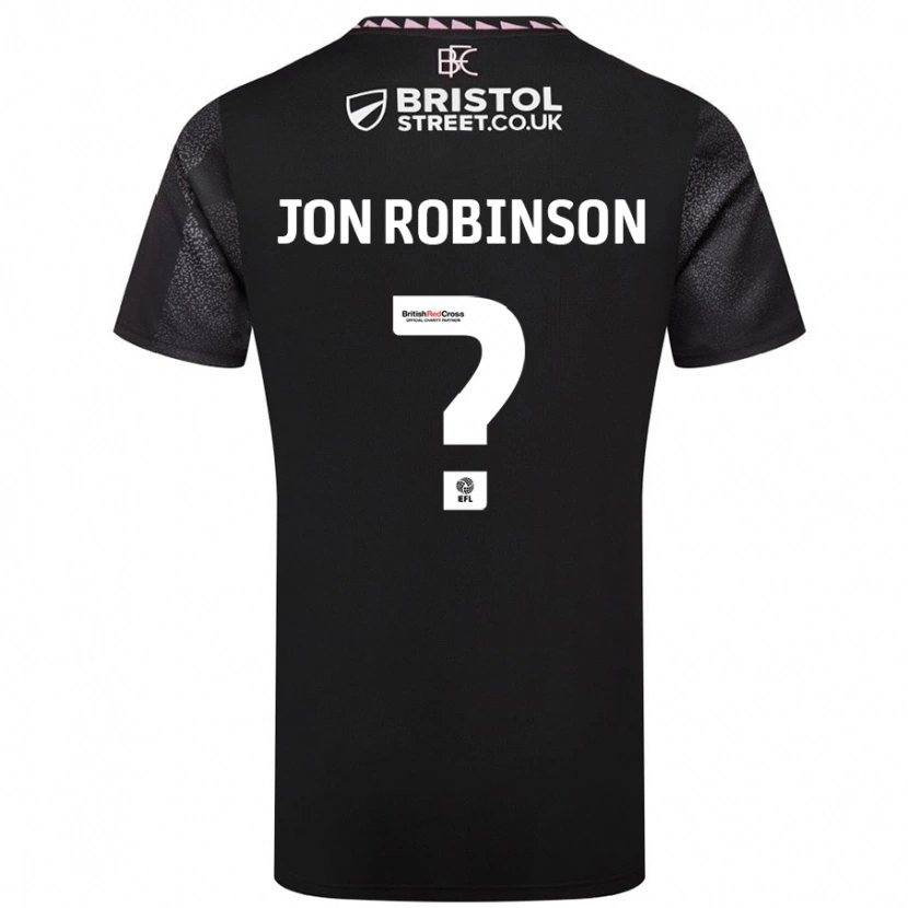 Danxen Mujer Camiseta Jon Ander Vilar Robinson #0 Negro 2ª Equipación 2024/25 La Camisa