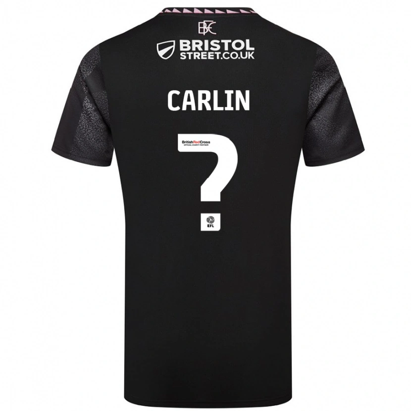 Danxen Mujer Camiseta Logan Carlin #0 Negro 2ª Equipación 2024/25 La Camisa