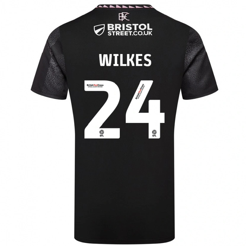 Danxen Mujer Camiseta Tilly Wilkes #24 Negro 2ª Equipación 2024/25 La Camisa