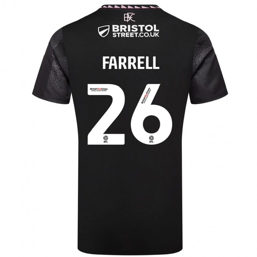 Danxen Mujer Camiseta Lucy Farrell #26 Negro 2ª Equipación 2024/25 La Camisa