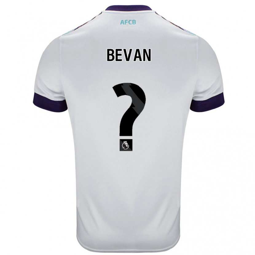 Danxen Mujer Camiseta Owen Bevan #0 Blanco Verde Púrpura 2ª Equipación 2024/25 La Camisa