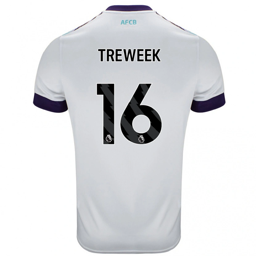 Danxen Mujer Camiseta Jess Treweek #16 Blanco Verde Púrpura 2ª Equipación 2024/25 La Camisa