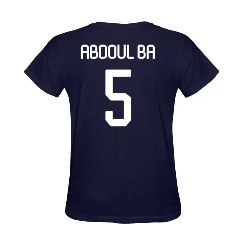 Hombre Abdoul Ba #5 Azul Oscuro Diseño De Camiseta La Camisa