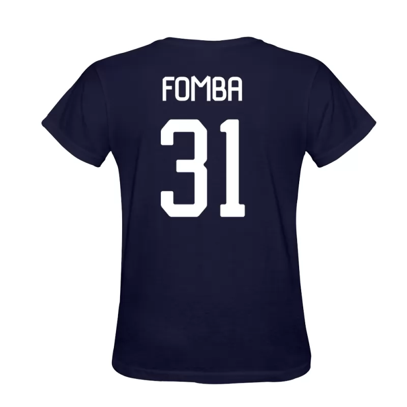 Hombre Lamine Fomba #31 Azul Oscuro Diseño De Camiseta La Camisa