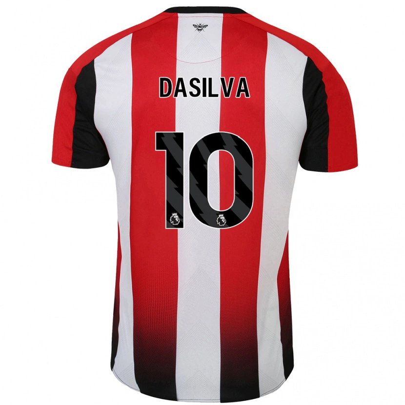 Danxen Niño Camiseta Josh Dasilva #10 Rojo Blanco 1ª Equipación 2024/25 La Camisa