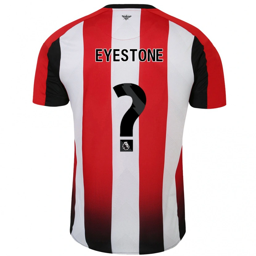 Danxen Niño Camiseta Julian Eyestone #0 Rojo Blanco 1ª Equipación 2024/25 La Camisa