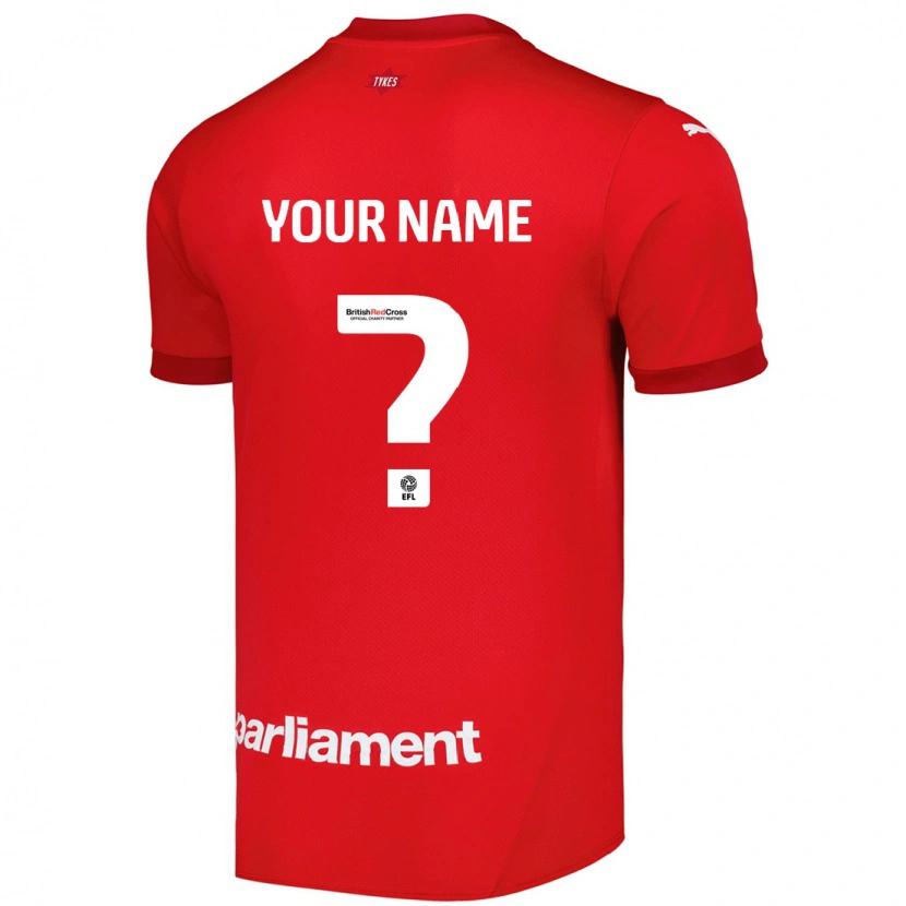 Danxen Niño Camiseta Su Nombre #0 Rojo 1ª Equipación 2024/25 La Camisa