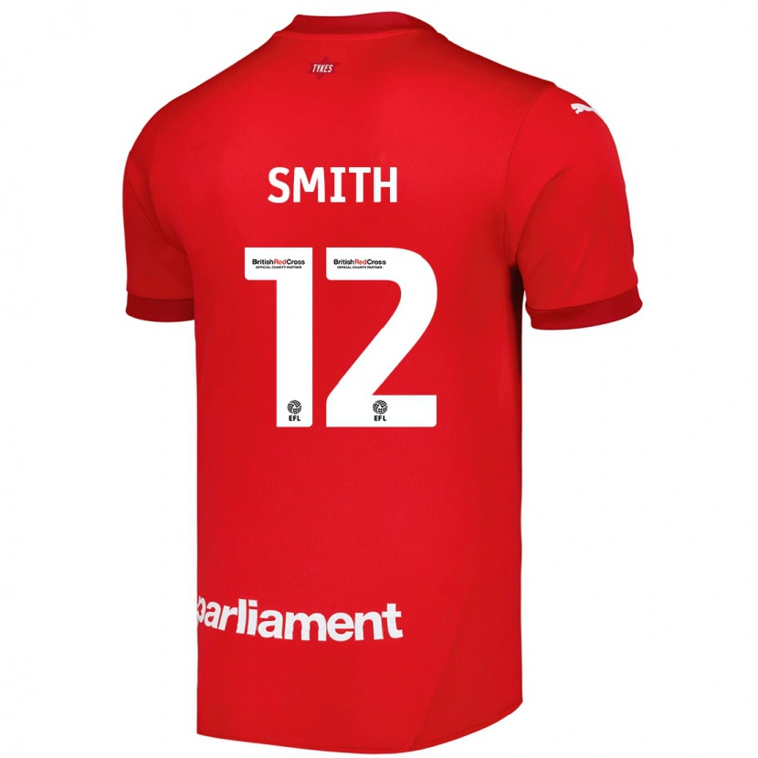 Danxen Niño Camiseta Jackson Smith #12 Rojo 1ª Equipación 2024/25 La Camisa