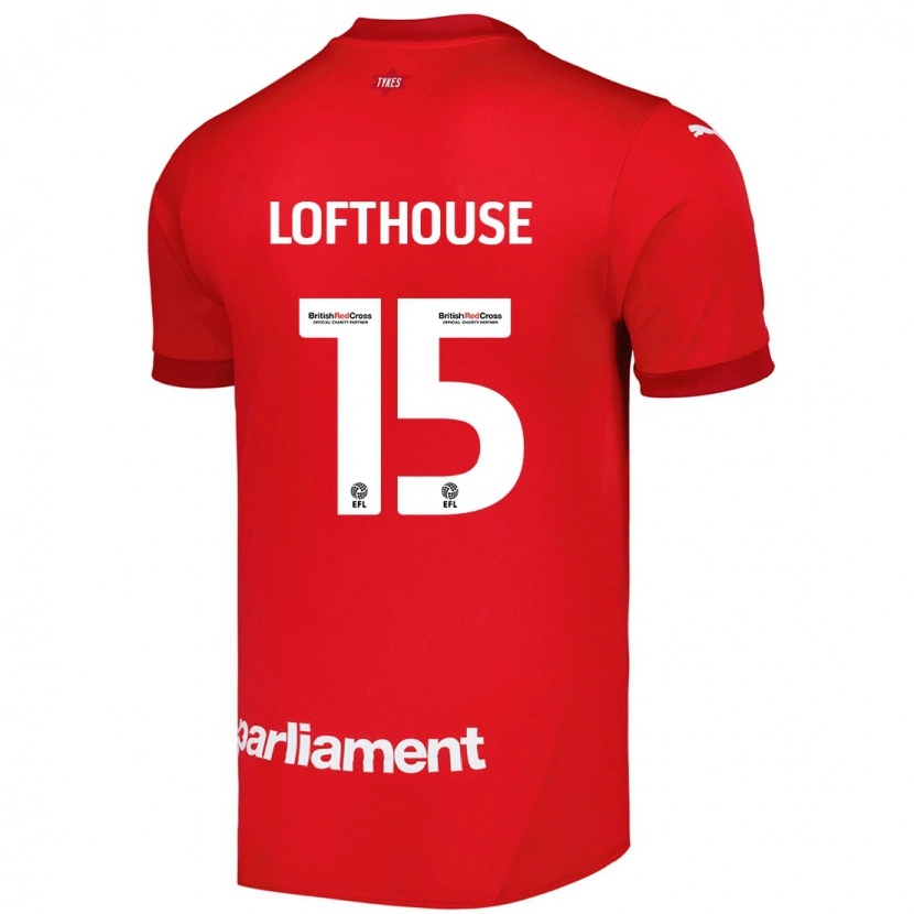 Danxen Niño Camiseta Kyran Lofthouse #15 Rojo 1ª Equipación 2024/25 La Camisa