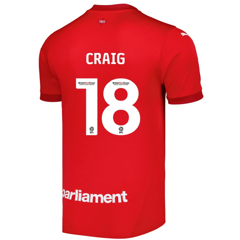 Danxen Niño Camiseta Matthew Craig #18 Rojo 1ª Equipación 2024/25 La Camisa