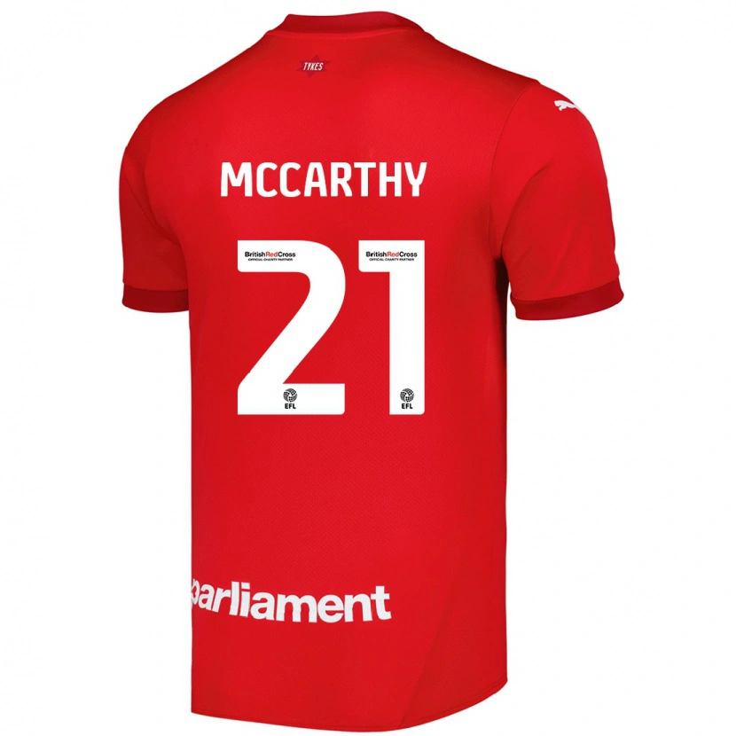 Danxen Niño Camiseta Conor Mccarthy #21 Rojo 1ª Equipación 2024/25 La Camisa