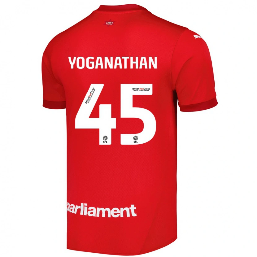 Danxen Niño Camiseta Vimal Yoganathan #45 Rojo 1ª Equipación 2024/25 La Camisa