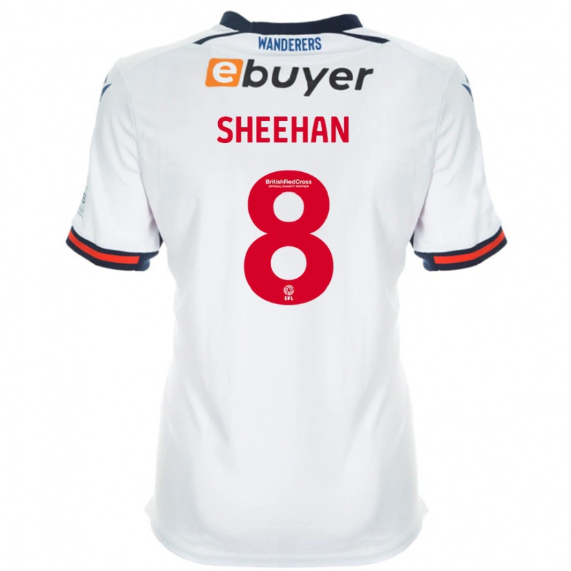 Danxen Niño Camiseta Josh Sheehan #8 Blanco 1ª Equipación 2024/25 La Camisa