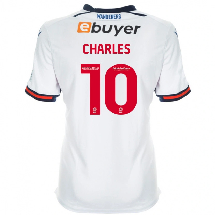 Danxen Niño Camiseta Dion Charles #10 Blanco 1ª Equipación 2024/25 La Camisa