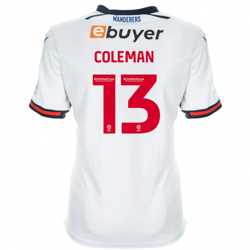 Danxen Niño Camiseta Joel Coleman #13 Blanco 1ª Equipación 2024/25 La Camisa