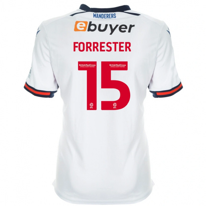 Danxen Niño Camiseta Will Forrester #15 Blanco 1ª Equipación 2024/25 La Camisa