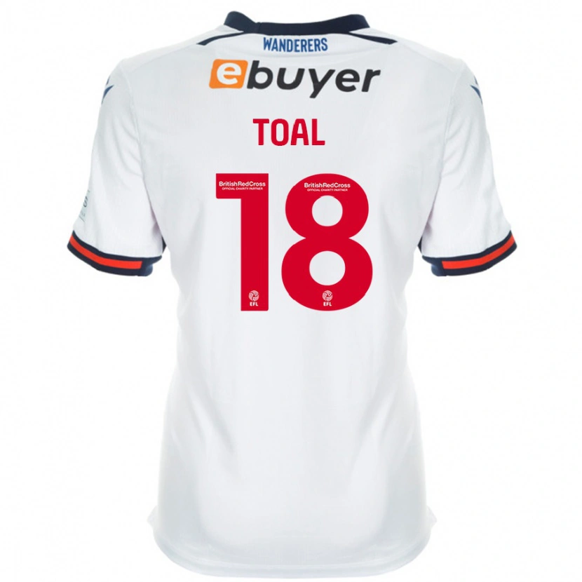 Danxen Niño Camiseta Eoin Toal #18 Blanco 1ª Equipación 2024/25 La Camisa