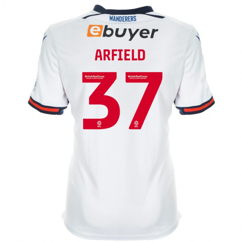 Danxen Niño Camiseta Scott Arfield #37 Blanco 1ª Equipación 2024/25 La Camisa