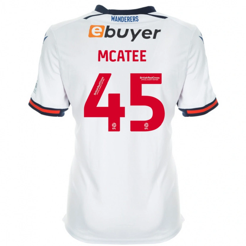 Danxen Niño Camiseta John Mcatee #45 Blanco 1ª Equipación 2024/25 La Camisa