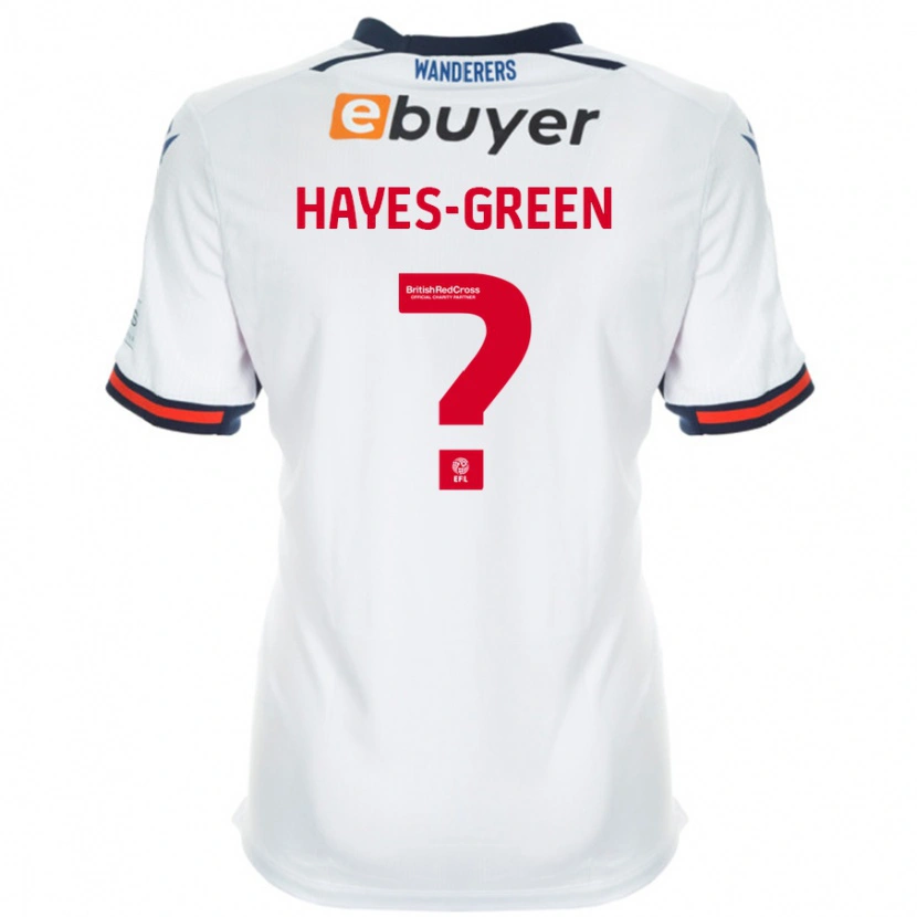 Danxen Niño Camiseta Charlie Hayes-Green #0 Blanco 1ª Equipación 2024/25 La Camisa