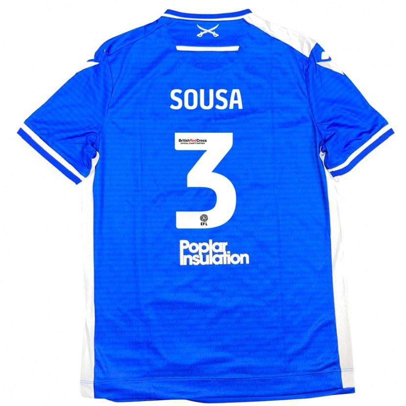 Danxen Niño Camiseta Lino Sousa #3 Azul Blanco 1ª Equipación 2024/25 La Camisa