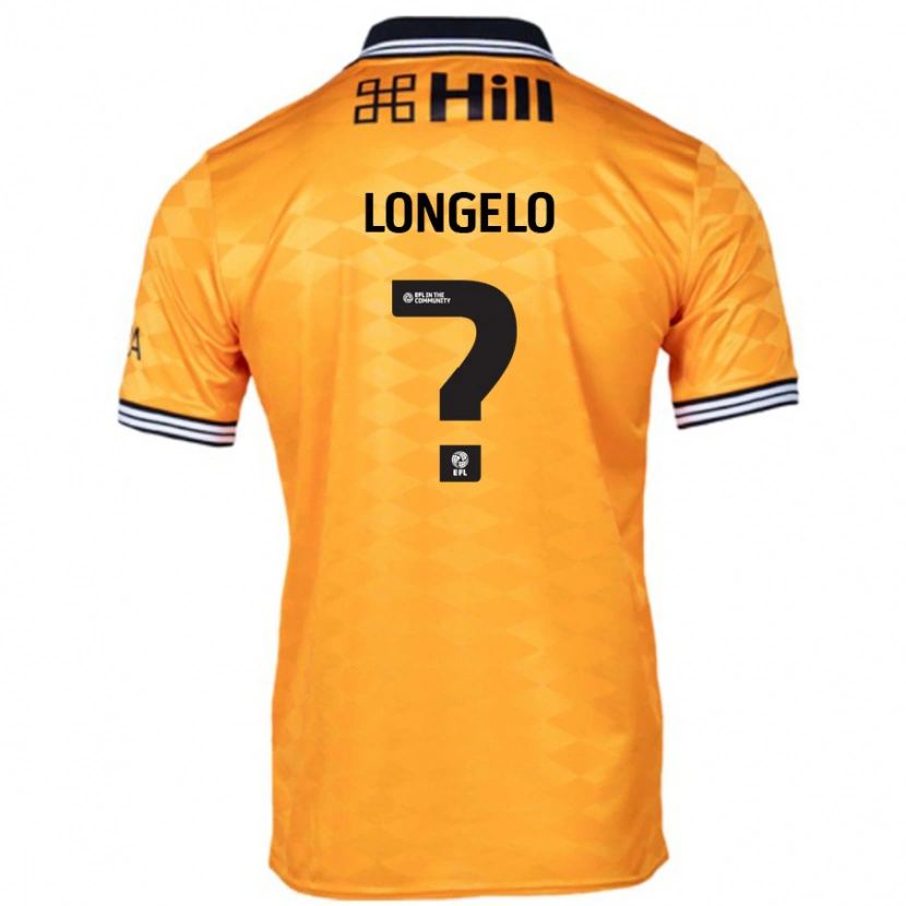 Danxen Niño Camiseta Emmanuel Longelo #0 Naranja 1ª Equipación 2024/25 La Camisa