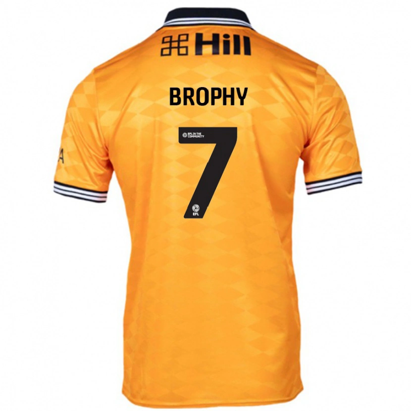 Danxen Niño Camiseta James Brophy #7 Naranja 1ª Equipación 2024/25 La Camisa