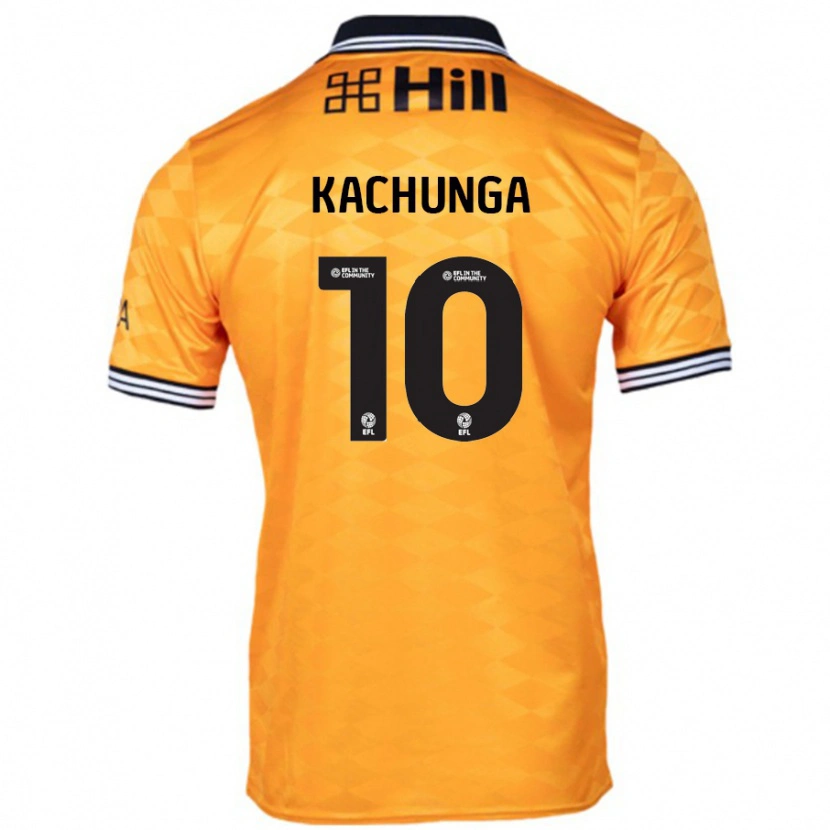 Danxen Niño Camiseta Elias Kachunga #10 Naranja 1ª Equipación 2024/25 La Camisa