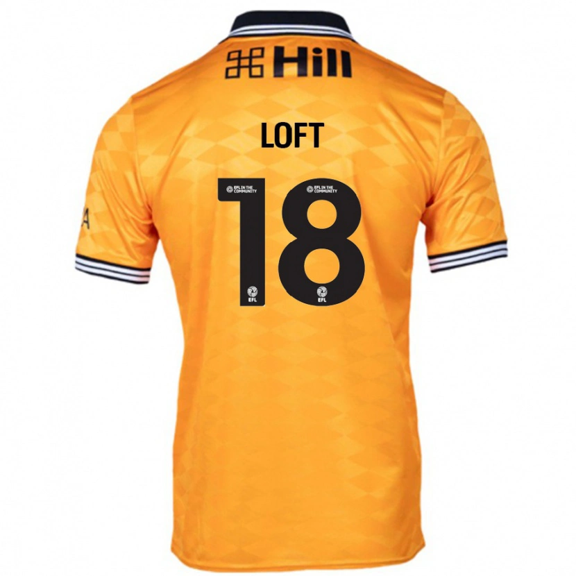 Danxen Niño Camiseta Ryan Loft #18 Naranja 1ª Equipación 2024/25 La Camisa