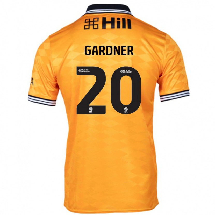 Danxen Niño Camiseta Gary Gardner #20 Naranja 1ª Equipación 2024/25 La Camisa