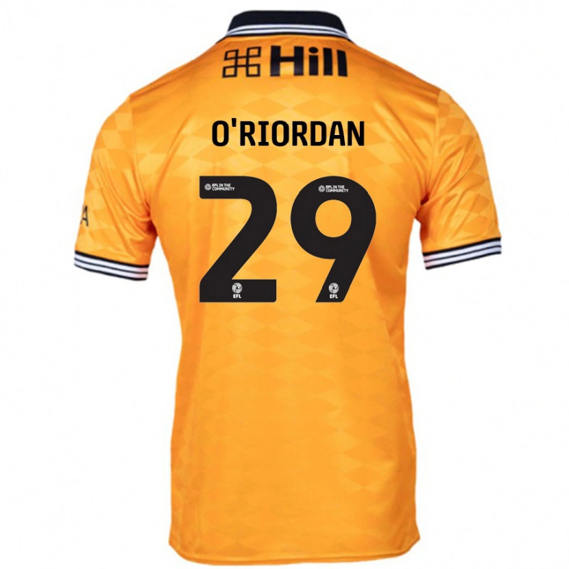 Danxen Niño Camiseta Connor O'riordan #29 Naranja 1ª Equipación 2024/25 La Camisa