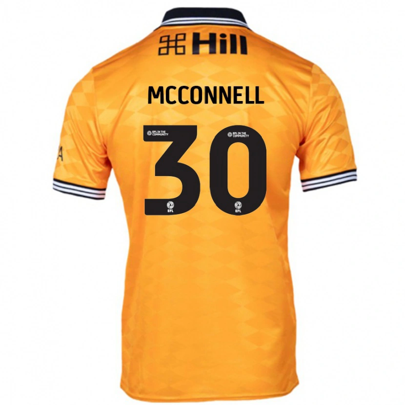 Danxen Niño Camiseta Glenn Mcconnell #30 Naranja 1ª Equipación 2024/25 La Camisa