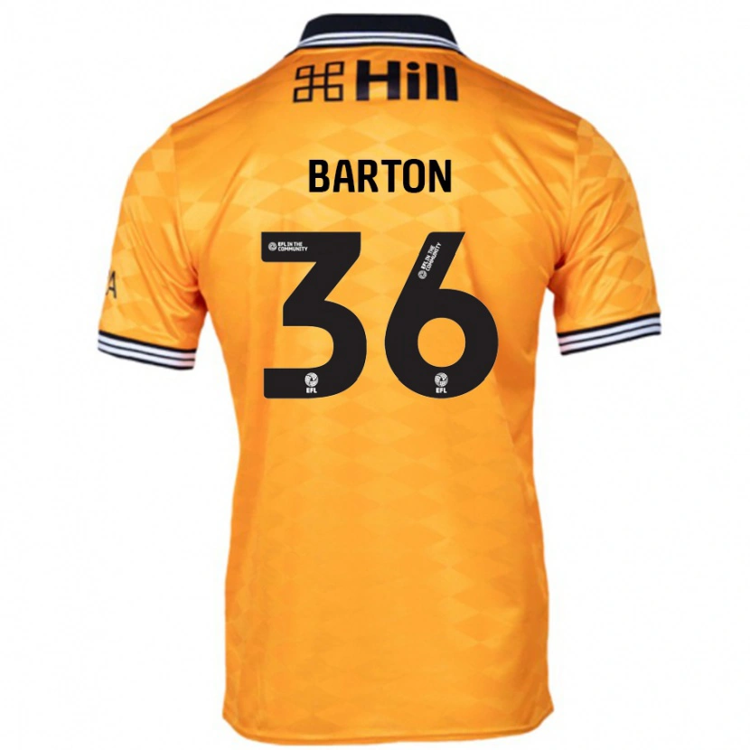 Danxen Niño Camiseta Dan Barton #36 Naranja 1ª Equipación 2024/25 La Camisa