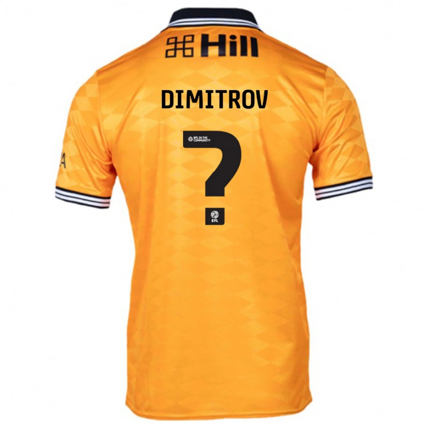 Danxen Niño Camiseta Aleksandar Dimitrov #0 Naranja 1ª Equipación 2024/25 La Camisa